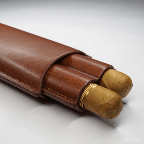 Leather cigar case